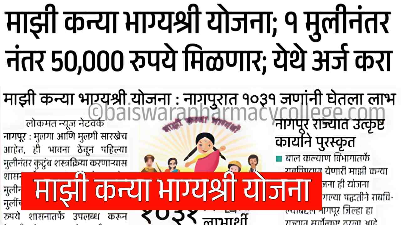 माझी कन्या भाग्यश्री योजना: मुलीच्या जन्मानंतर लगेच 50 हजार रुपये मिळणार; येथे अर्ज करा Majhi Kanya Bhagyashree Yojana 2025