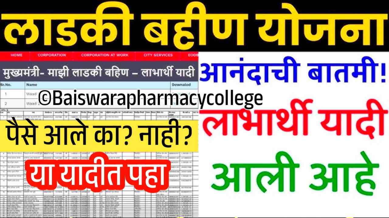 लाडक्या बहिणींनो, ऑगस्ट चा हप्ता 1500 रुपये मिळाले का? या यादीत तपासा अन्यथा ‘हे’ काम करावे Ladki Bahin August Hapta Status