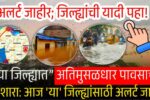 पुढील 48 तास धोक्याचे; ‘या’ भागात अतिवृष्टी तर ‘या’ भागात अति मुसळधार पाऊस Heavy Rain Alert