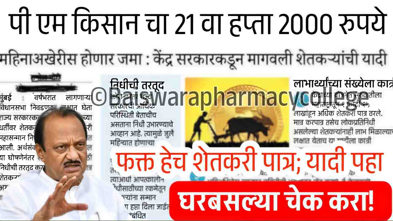 पीएम किसान योजनेचे 2000 रूपये बँक खात्यावर जमा; लगेच चेक करा PM Kisan Yojana Installment List