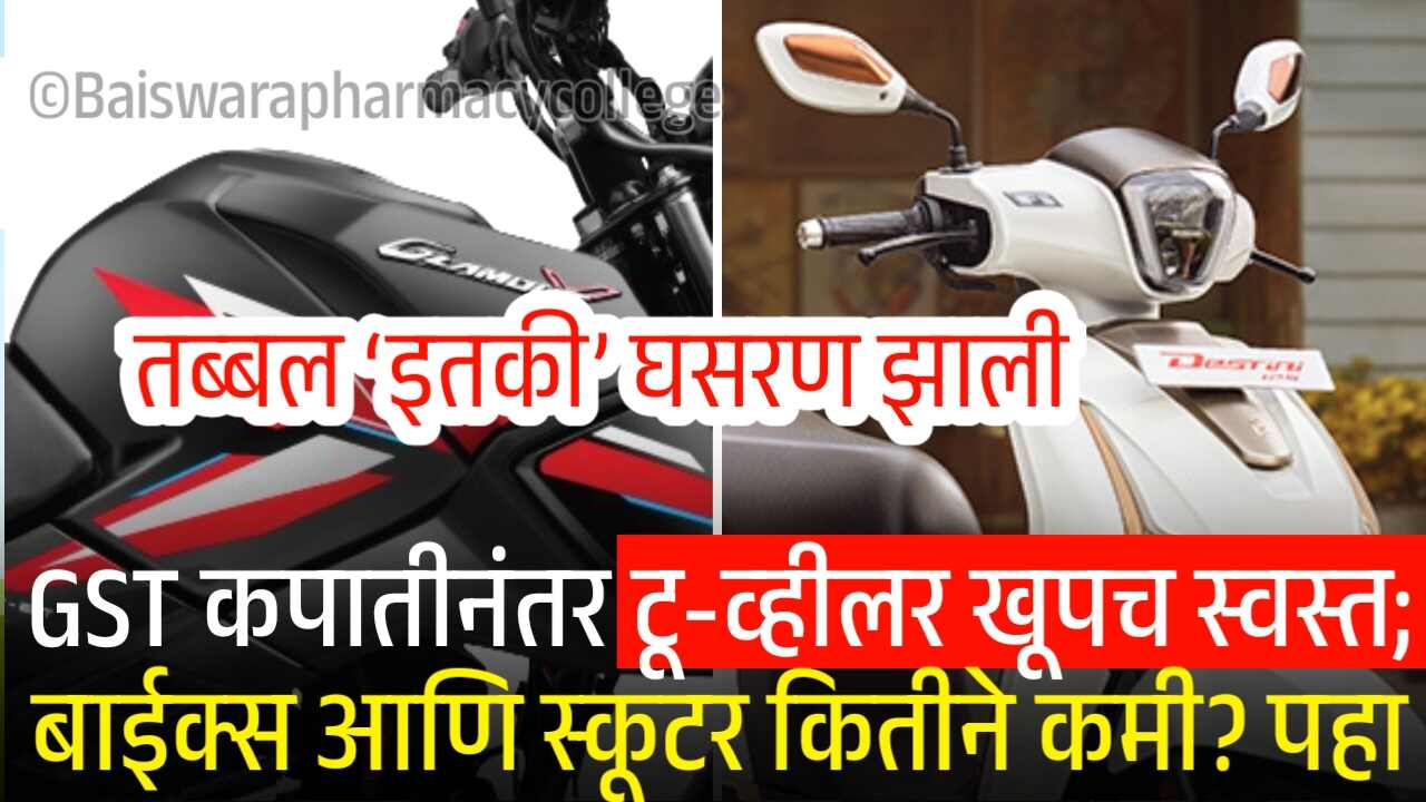 जीएसटी कपातीनंतर टू-व्हीलर खूपच स्वस्त; बाईक्स आणि स्कूटर कितीने कमी? पहा Bike And Scooty Price Dropped